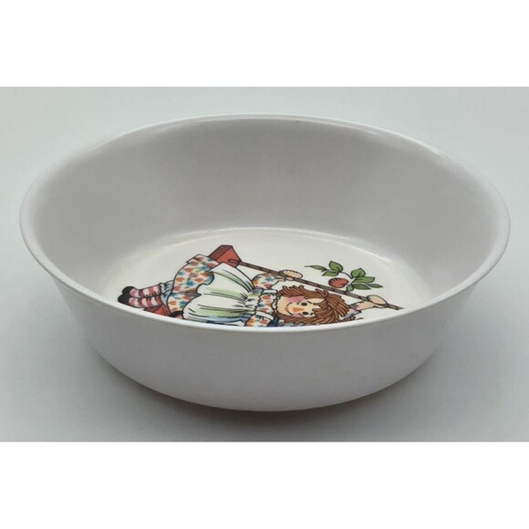 Vintage Raggedy Ann Andy Childs Dish Set 1 Cup 2 Bowls 1969 Oneida - Picture 10 of 16